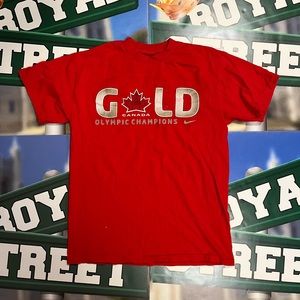 Nike hockey Canada Olympic champions t shirt